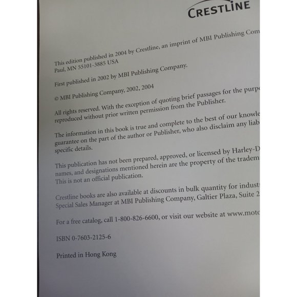 Harley-Davidson 100 Years 2004 Hardcover Table Collector Reading Motorcycle Book - Picture 4 of 4